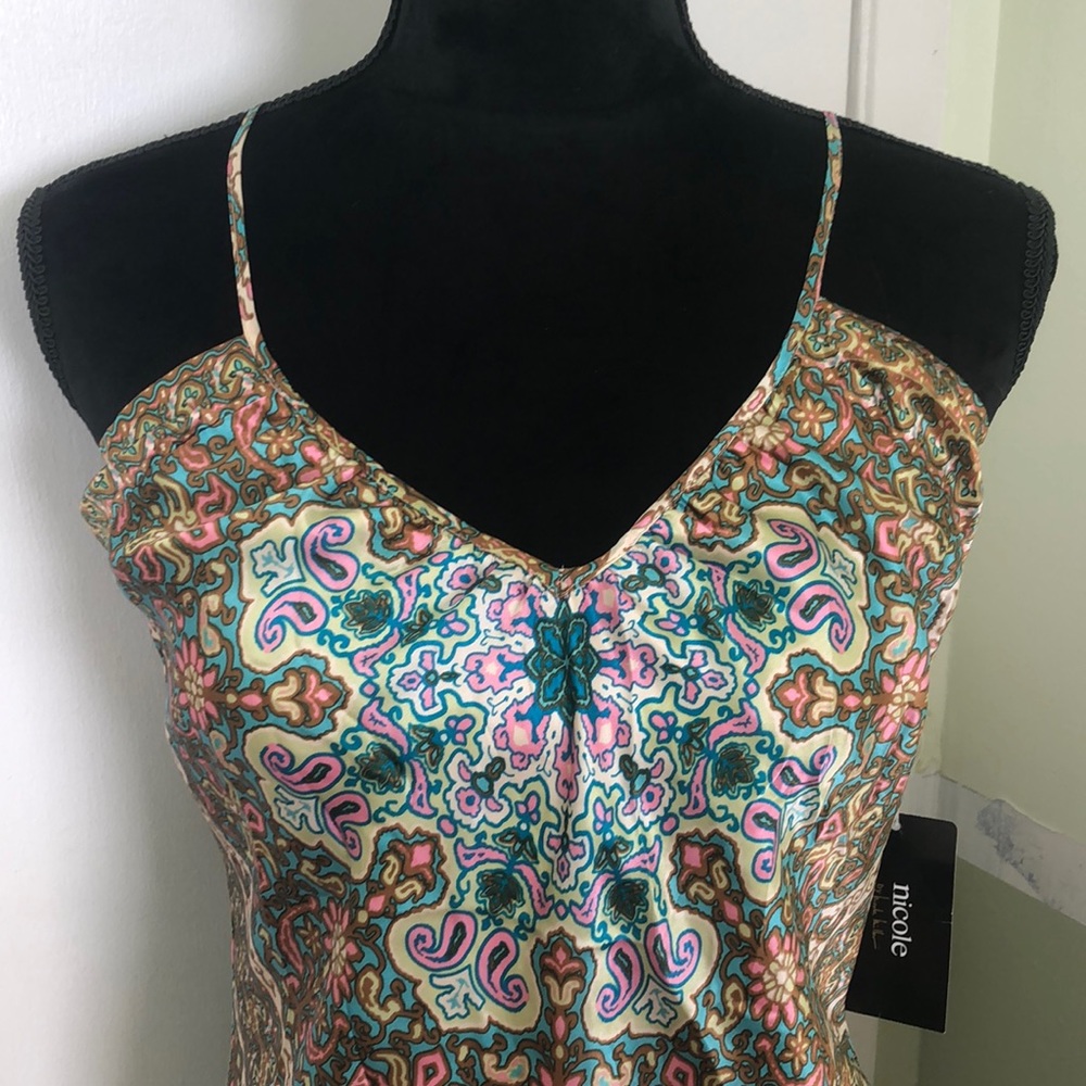 Nicole by Nicole Miller 100% Silk Maxi Dress Sz 8